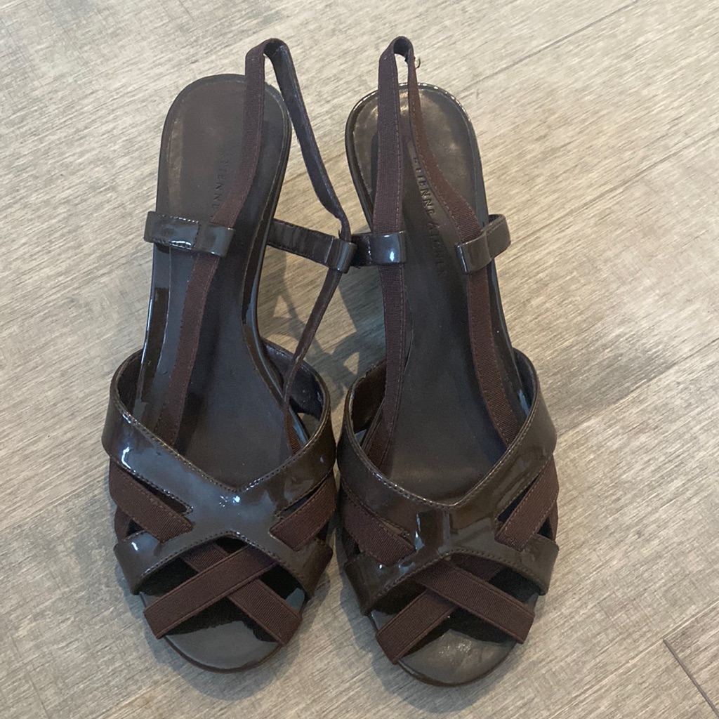 Dark Brown Slingbacks
